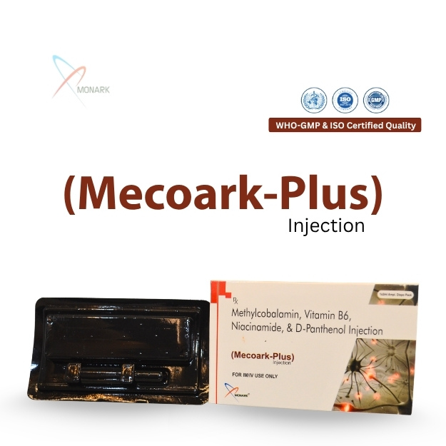 Methylcobalamin, Pyridoxine Hcl, Nicotinamide And D-panthenol Injection - Brand Name: Mecoark-plus
