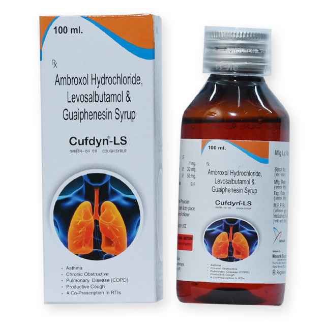 Ambroxol Hydrochloride,Levosalbutamol And Guaiphenesin Syrup