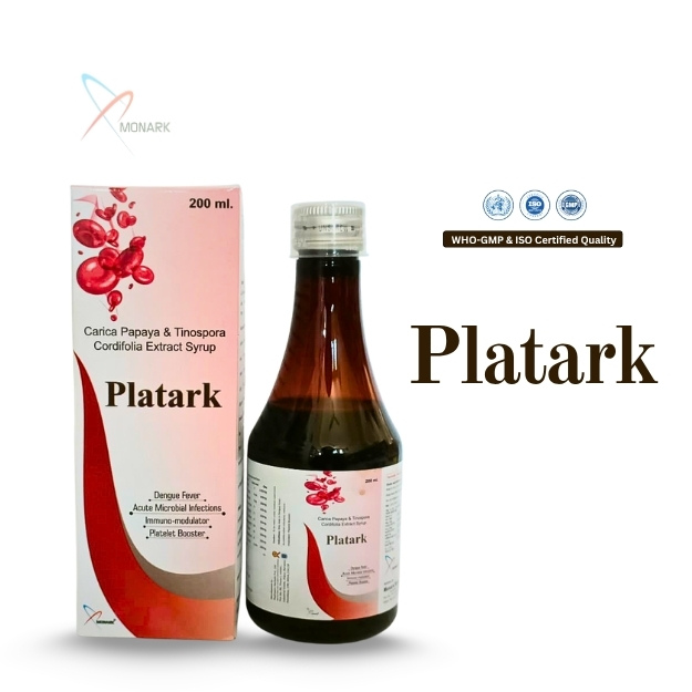 Carica Papaya And Tinospora Cordifolia Extract Syrup - Brand Name: Platark