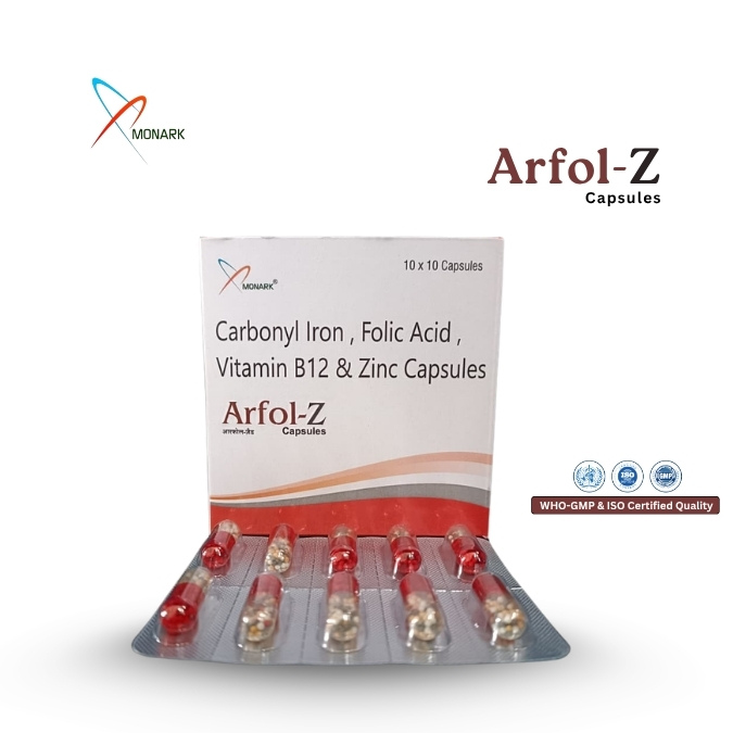 Carbonyl Iron 100mg + Folic Acid 1.5mg + Vitamin B12 15mcg + Zinc 61.8mg  Capsule