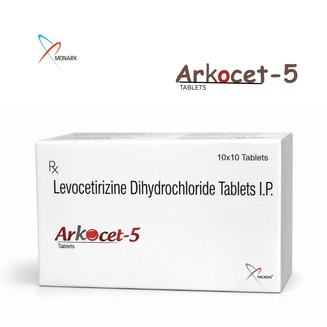 Levocetirizine Dihydrochloride Tablets Ip 5 Mg - Brand Name: Arkocet-5