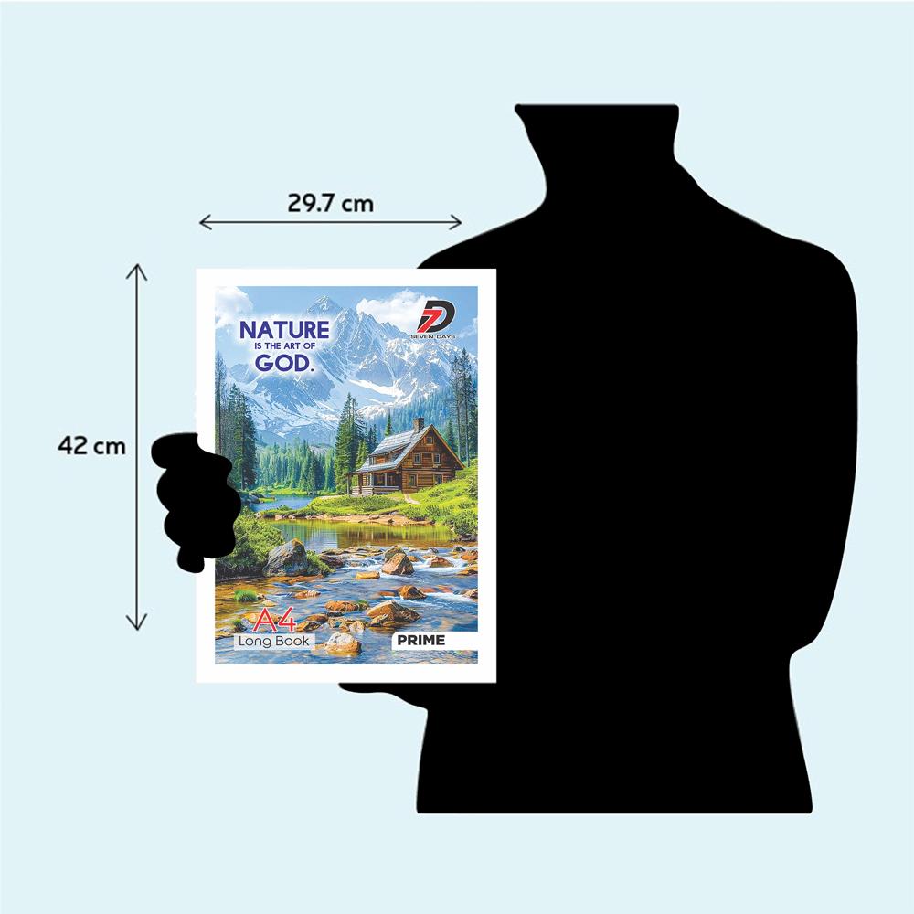 CTC Book World Prime Series A4 Register - 384 Pages - Single Line Ruled Long Book