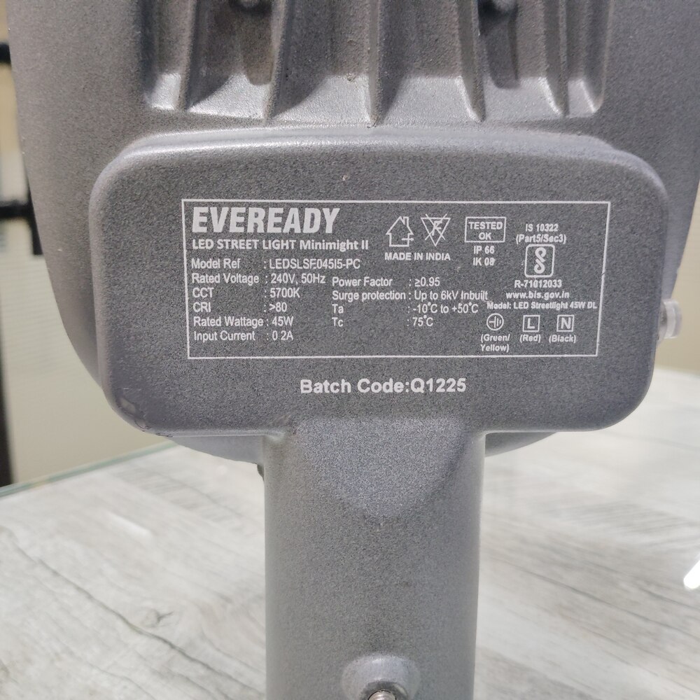 Eveready Sensor Citylite Mini 45-Watt LED Street Light (grey)  LEDSLSEO45I5-PC