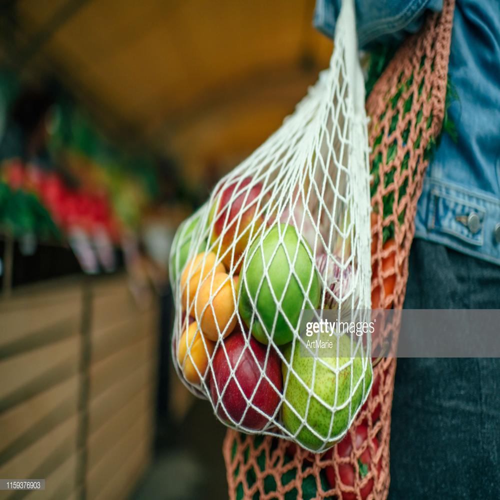 100% Cotton Shopping Veggies Bag