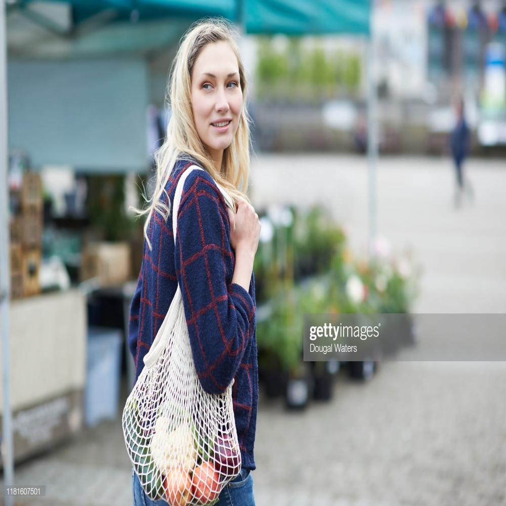 100% Cotton Shopping Veggies Bag