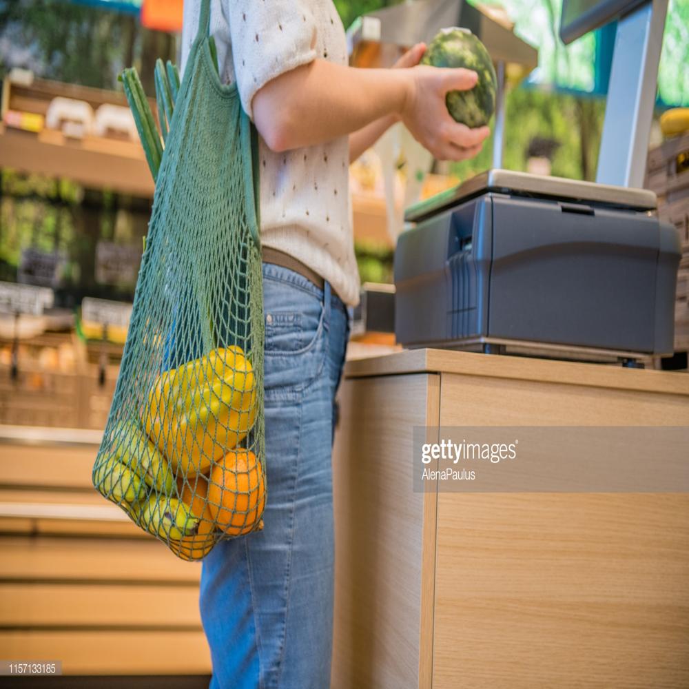 100% Cotton Shopping Veggies Bag