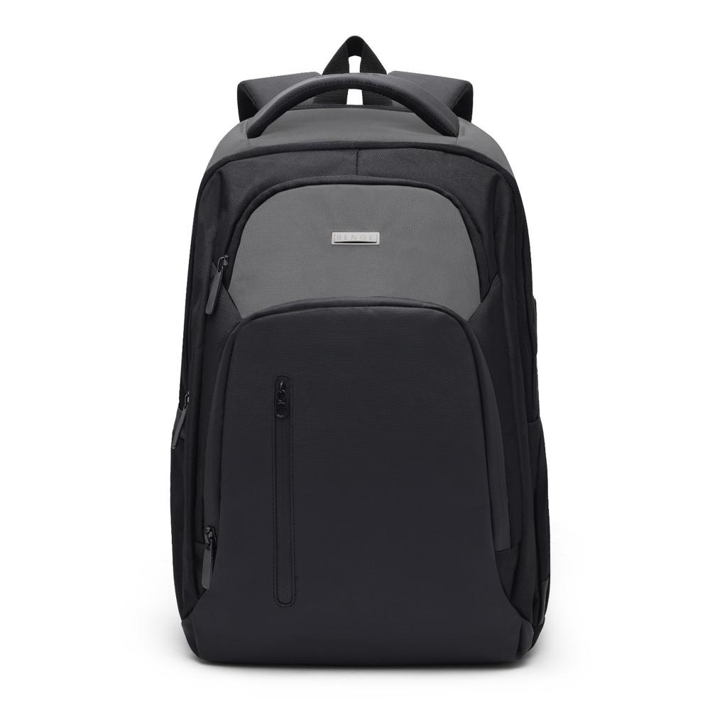 Business Smart Backpack Water-Resistant fit 15.6 Inch Laptop Backpack with USB Charging Port, Travel Durable Backpack for Men and Women (Black&Grey)