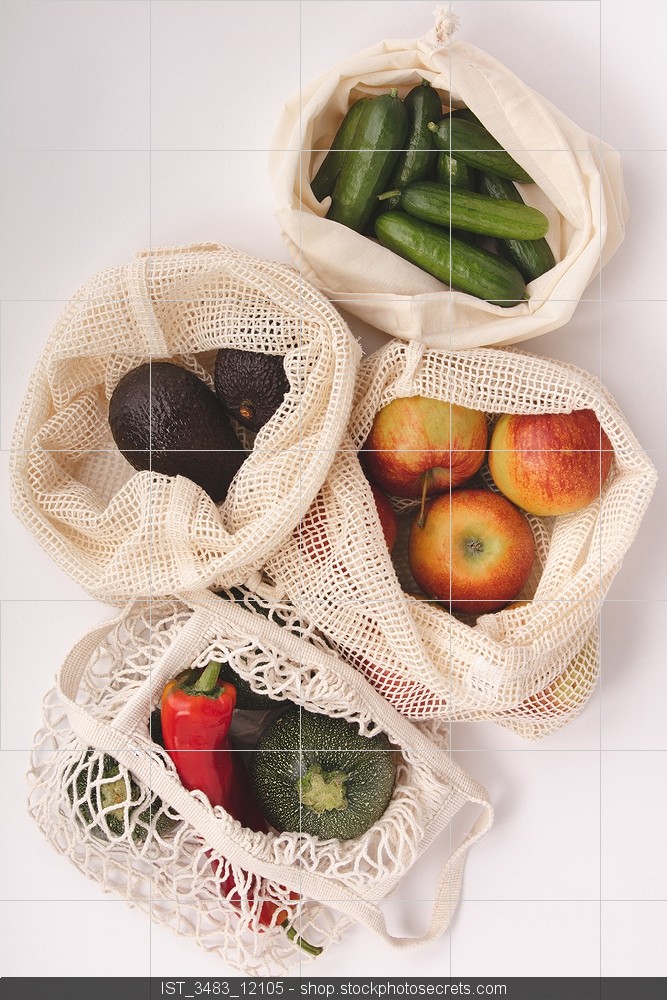 100% Cotton Mesh Drawstring Bag - Capacity: 20 Kg