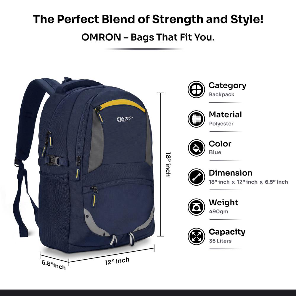 Office Laptop Backpack for Men & Women | USB Port | Water-Resistant Business Travel Bag with Rain Cover