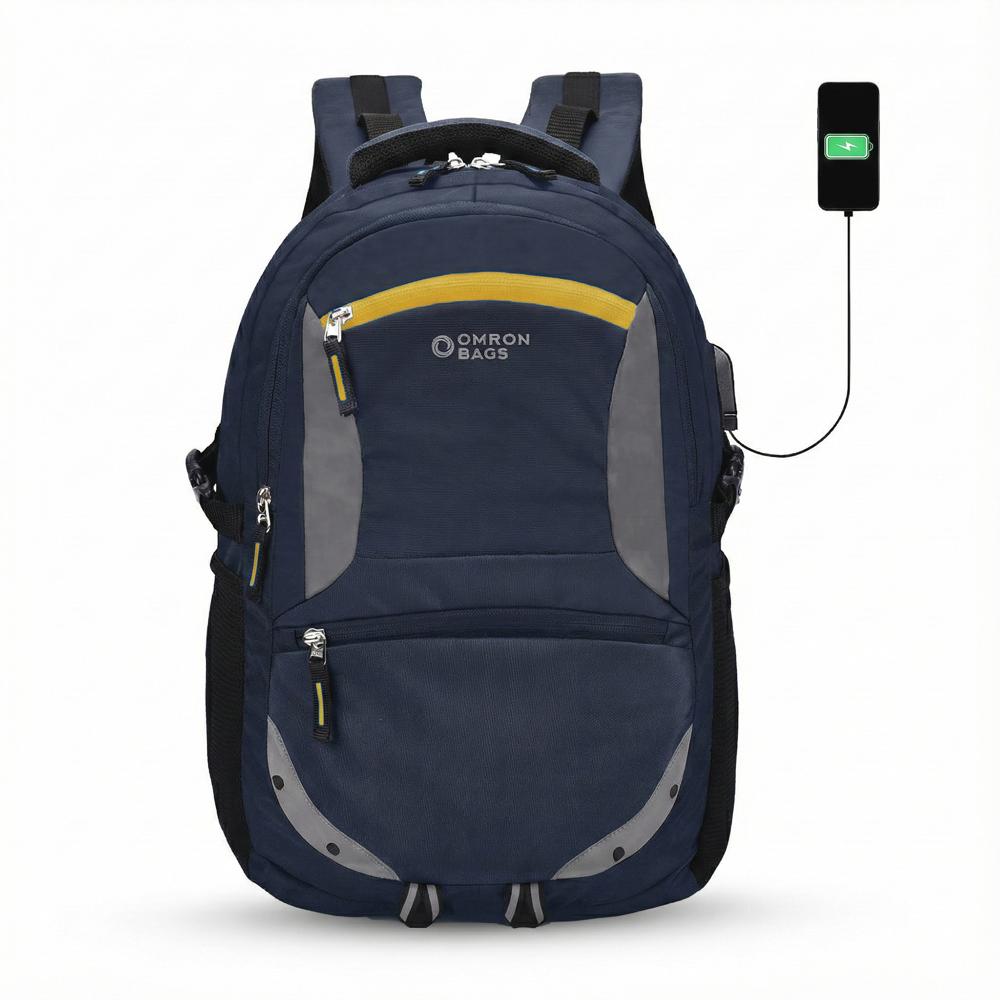 Office Laptop Backpack For Men & Women | Usb Port | Water-resistant Business Travel Bag With Rain Cover - Capacity: 35 Ltr