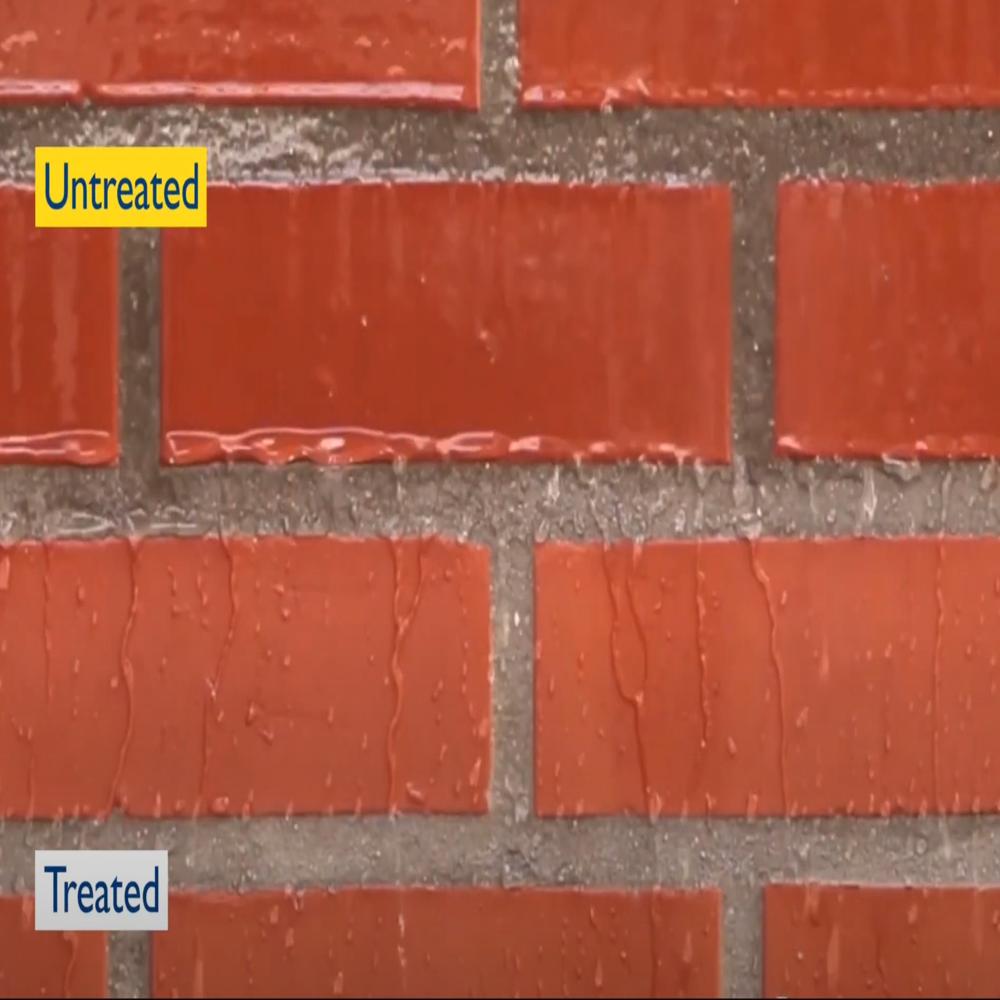 ImperGuard Natural Stone Water Repellent Sealer for Stone, Concrete, Brick  - Roof Wall Facade (Natural Look)