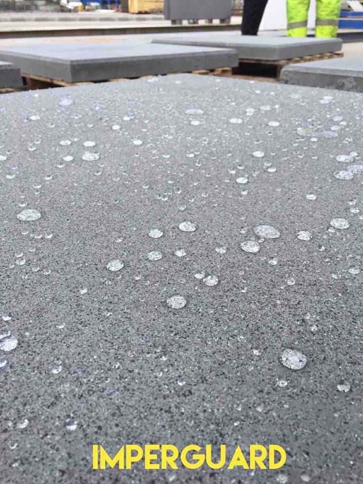 ImperGuard Natural Stone Water Repellent Sealer for Stone, Concrete, Brick  - Roof Wall Facade (Natural Look)