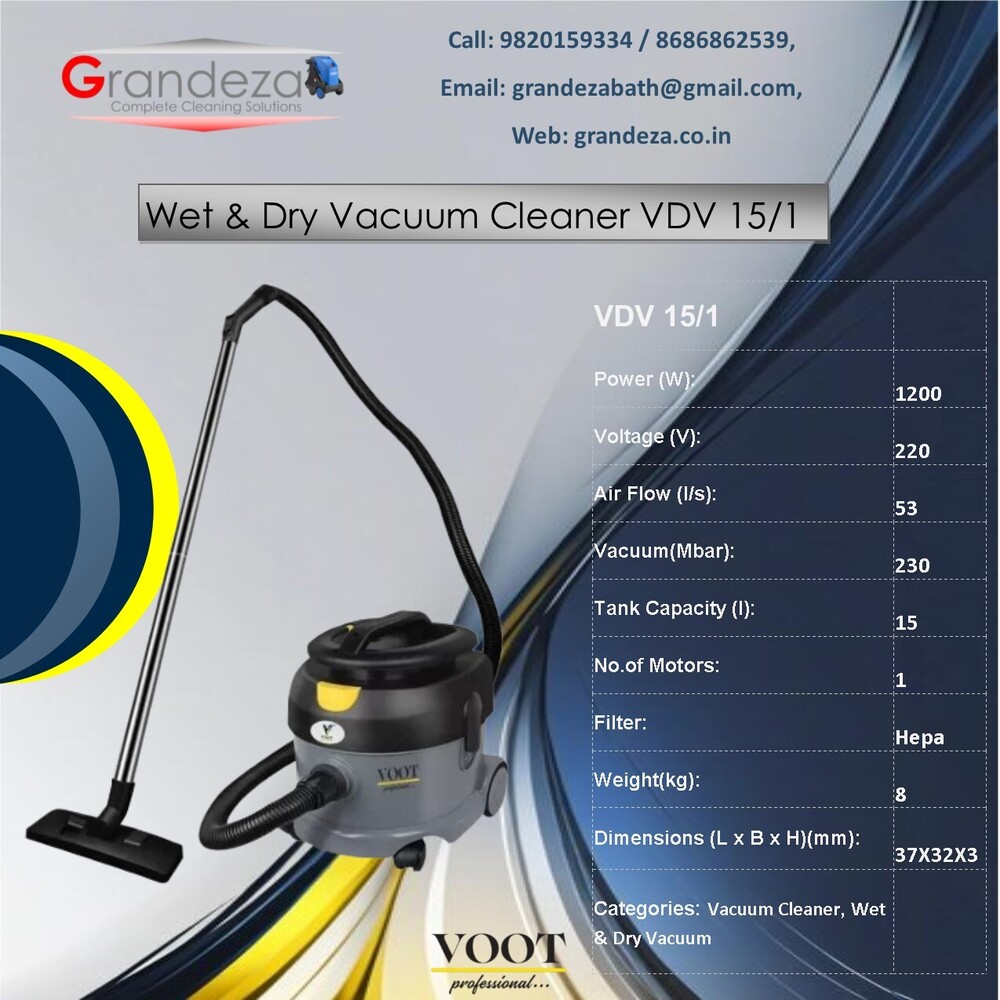 VOOT Upright Dry Vacuum Cleaner VCV-30/6