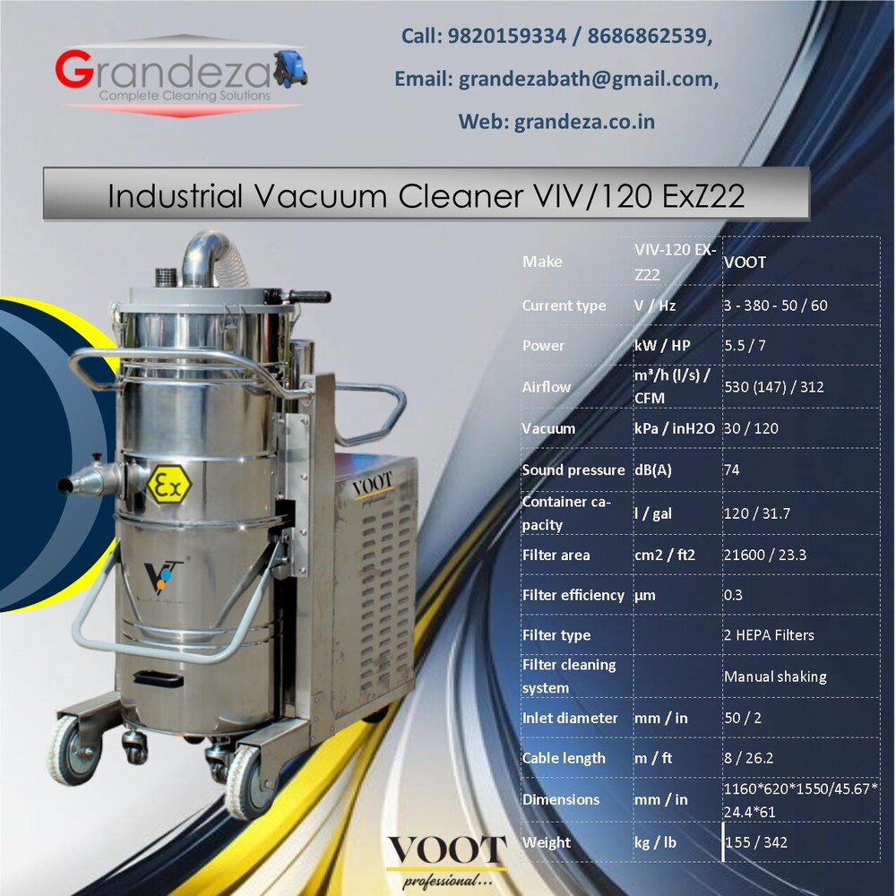 VOOT Industrial Vacuum Cleaner VIV/100