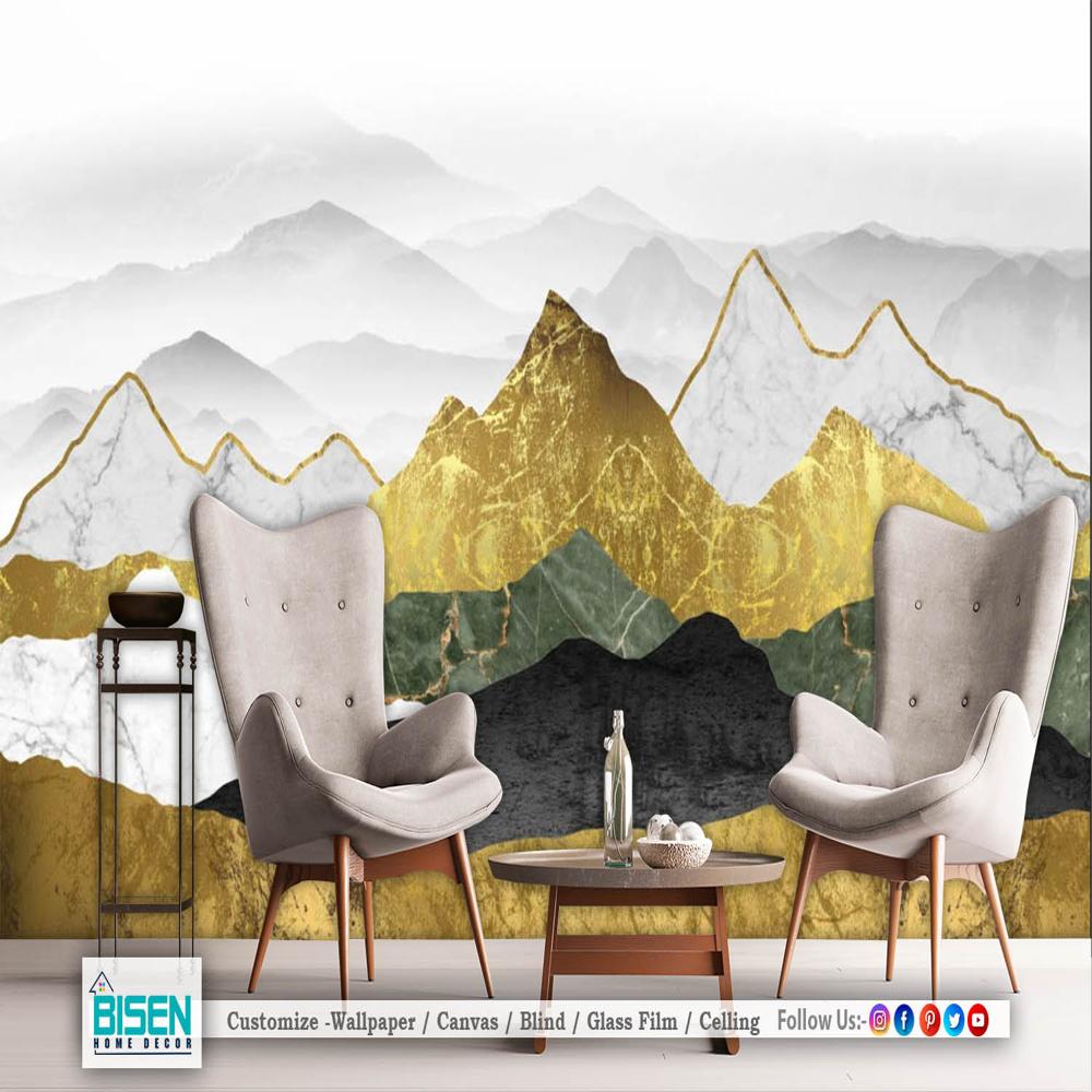 Abstract Pattern Wallpaper - Material: Non Woven