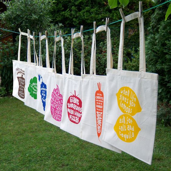100% Cotton Tote Bags - Capacity: 30 Kg