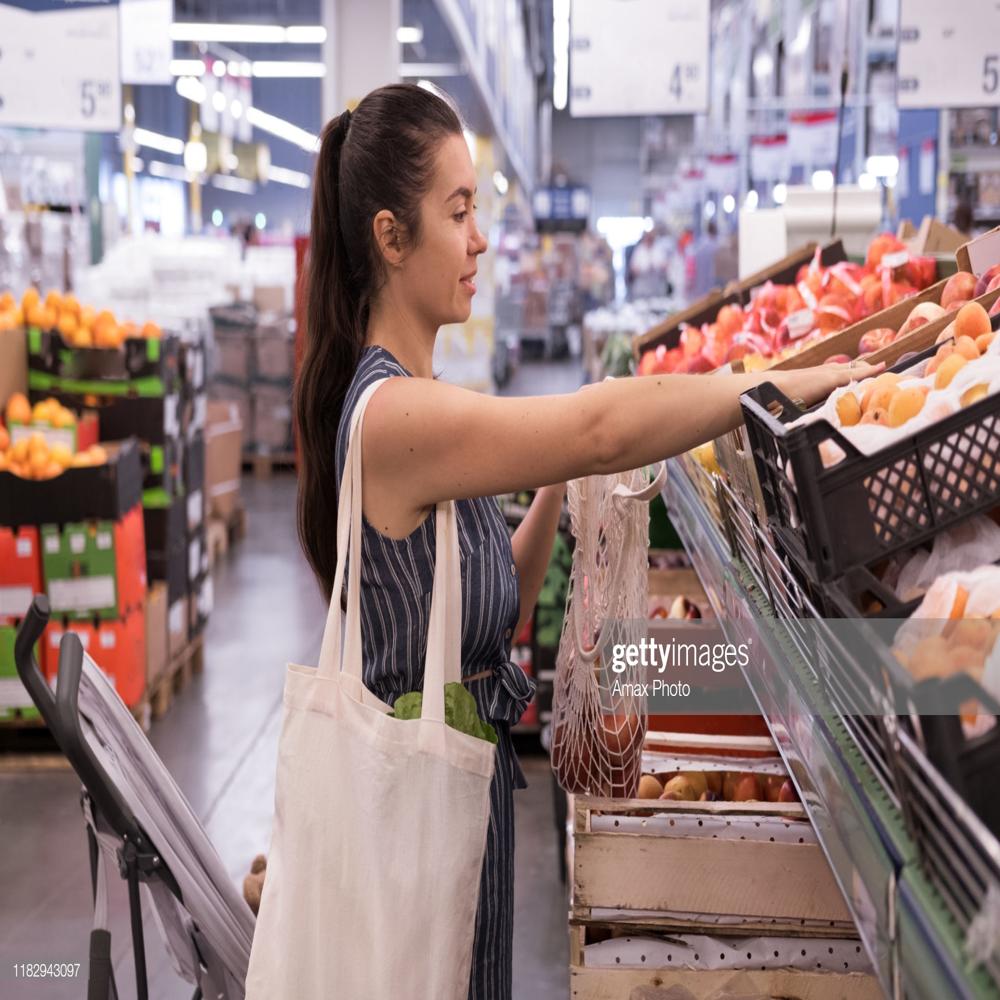 100% Cotton Grocery Bag - Capacity: 30 Kg