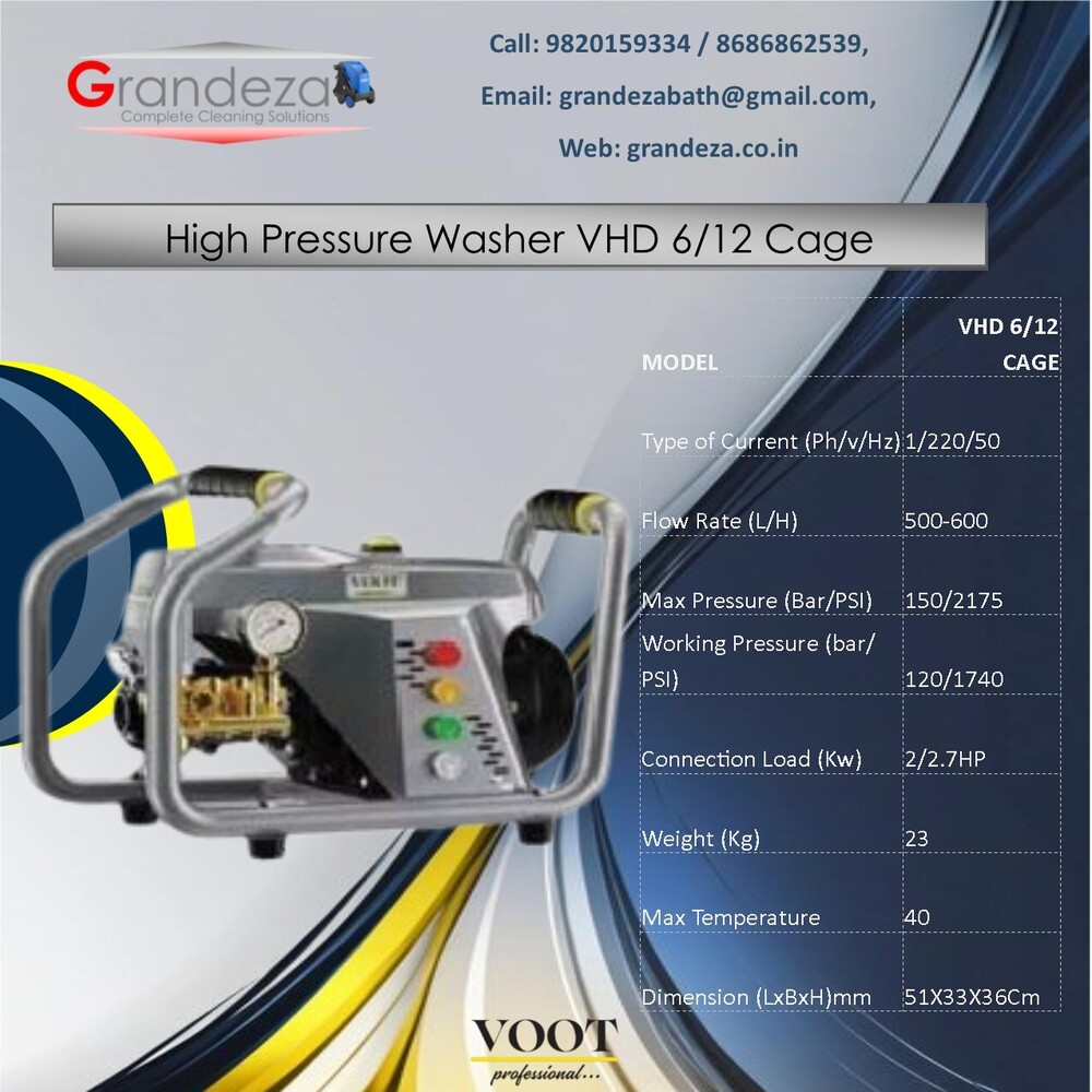 VOOT High Pressure Washer VHD 6/15-Classic