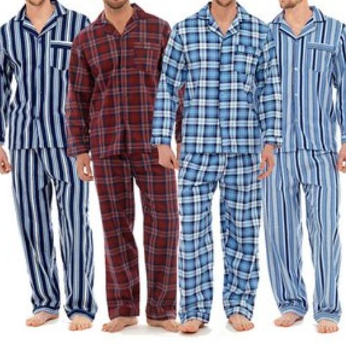 100% Cotton Mens Custom Pyjamas - Design: Modern