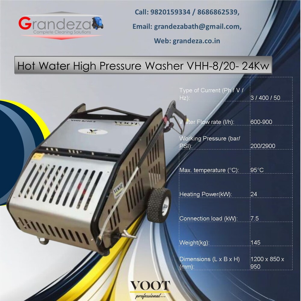 VOOT Hot Water High Pressure Washer VHH-9/20 Diesel