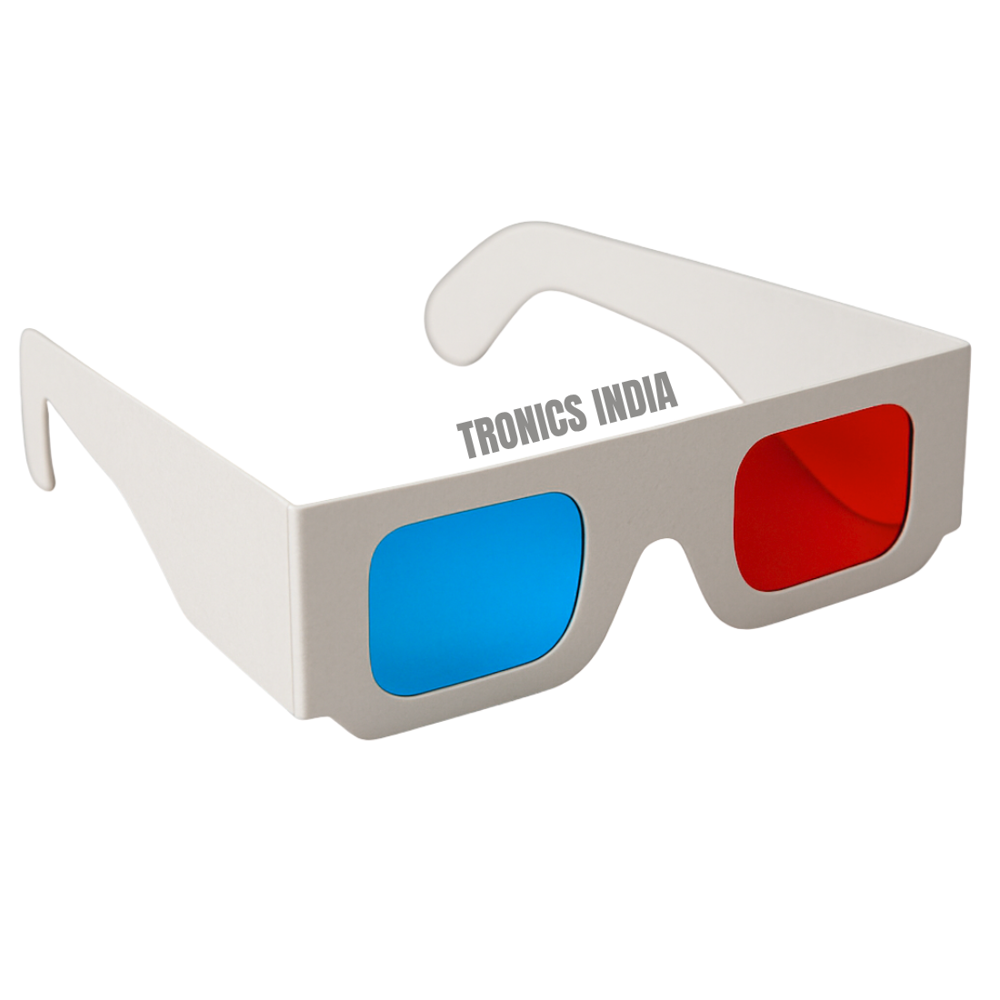 Red Cyan 3D Glasses Paper Frame For Events & Promotions Rc04 - Color: White