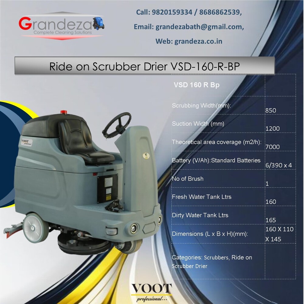 VOOT Walk Behind Scrubber Drier VSD-50/60 BP