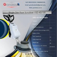 VOOT Single Disk Floor Scrubber VSD-43/150