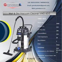 VOOT Wet & Dry Vacuum Cleaner VWD 80/3