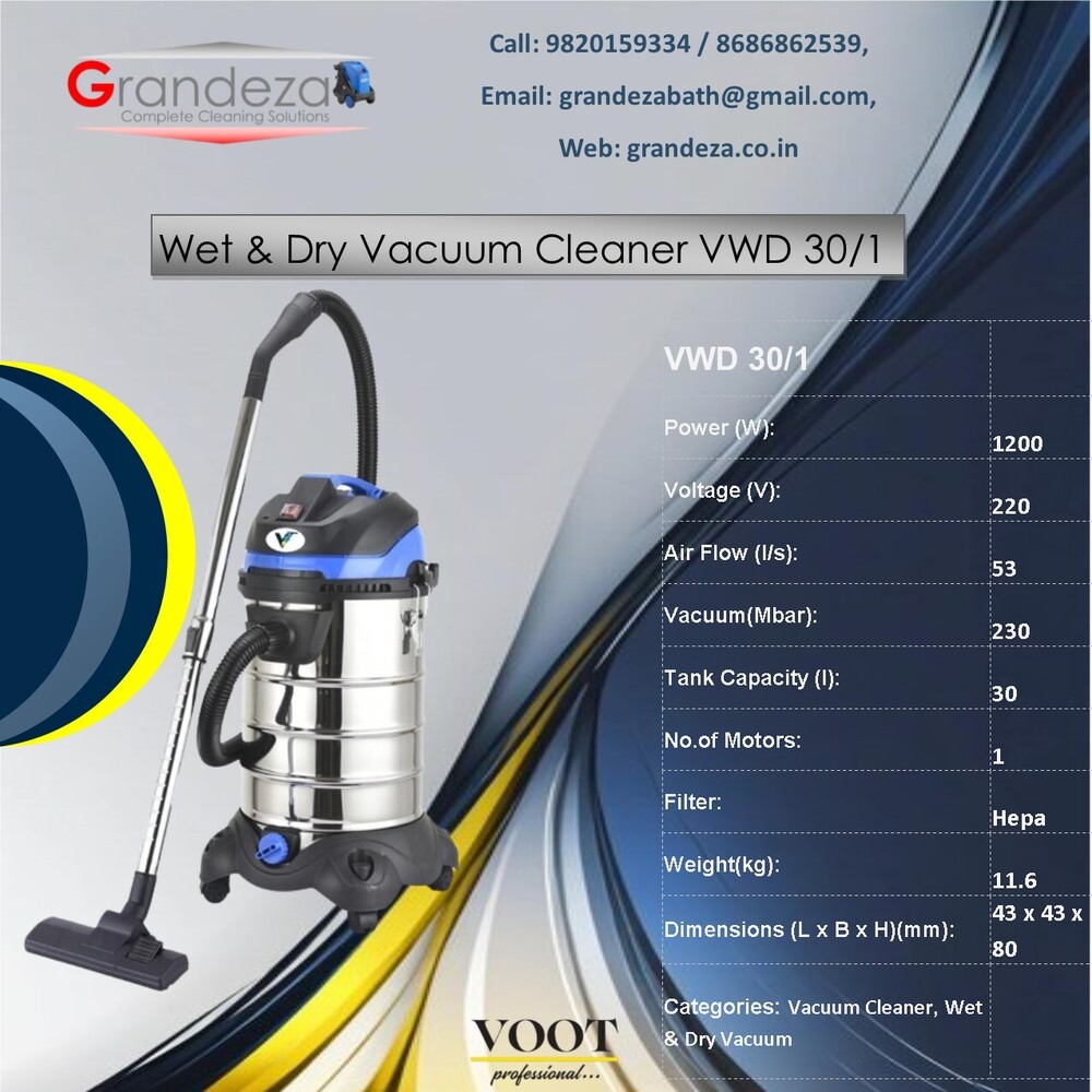 VOOT Wet & Dry Vacuum Cleaner VWD 30/1