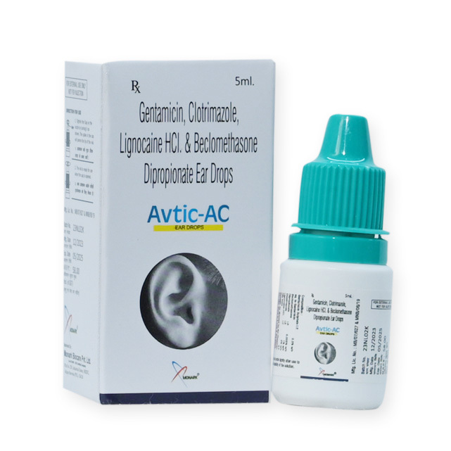 Gentamicin , Clotrimazole, Lignocaine HCL And Beclomethasone Dipropionate Ear Drops