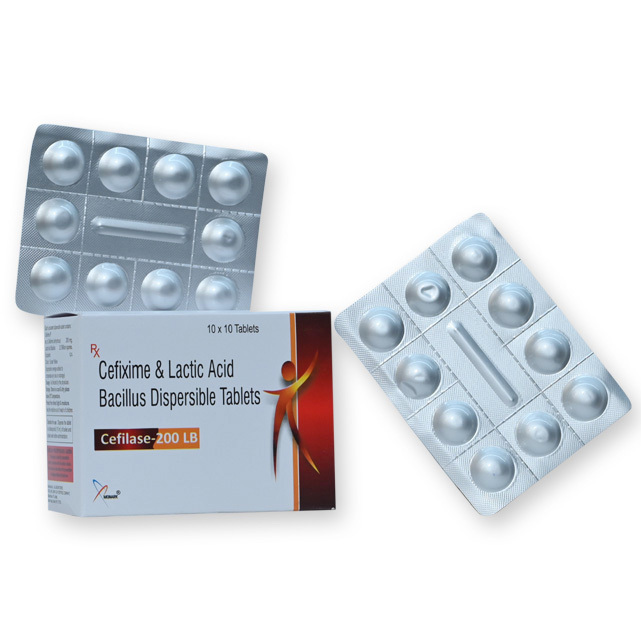 Cefixime And Lactic Acid Bacillus Dispersible Tablets