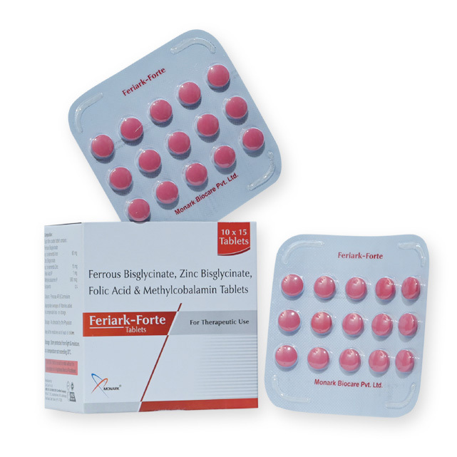 Ferrous Bisglycinate, Zinc Bisglycinate, Folic Acid And Methylcobalamin Tablets