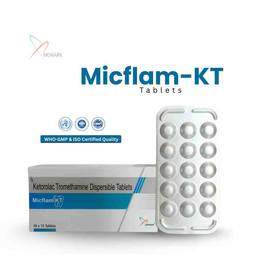 Ketorolac Tromethamine Dispersible Tablets - Brand Name: Micflam-Kt