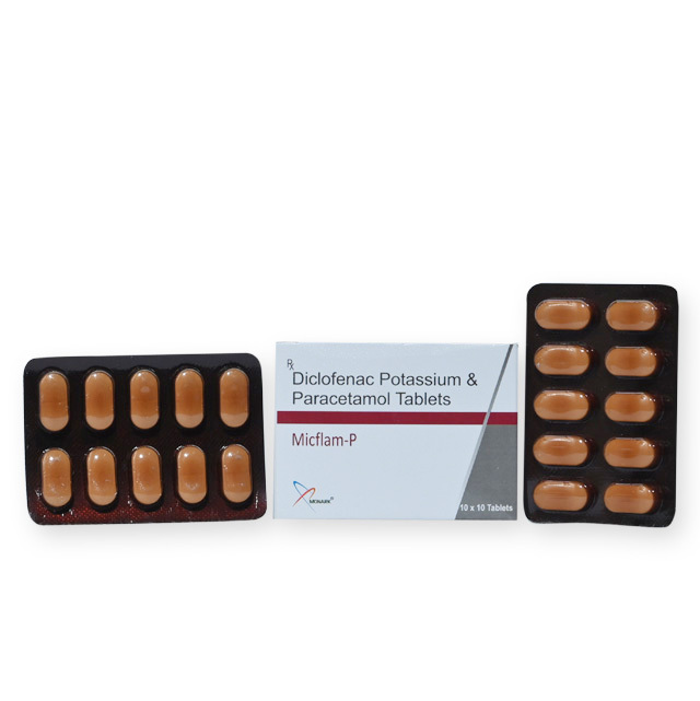Diclofenac Potassium And Paracetamol Tablets