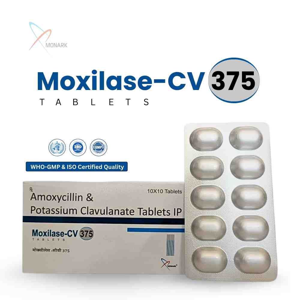 Amoxicillin And Potassium Clavulanate Tablets Ip - Brand Name: Moxilase-cv