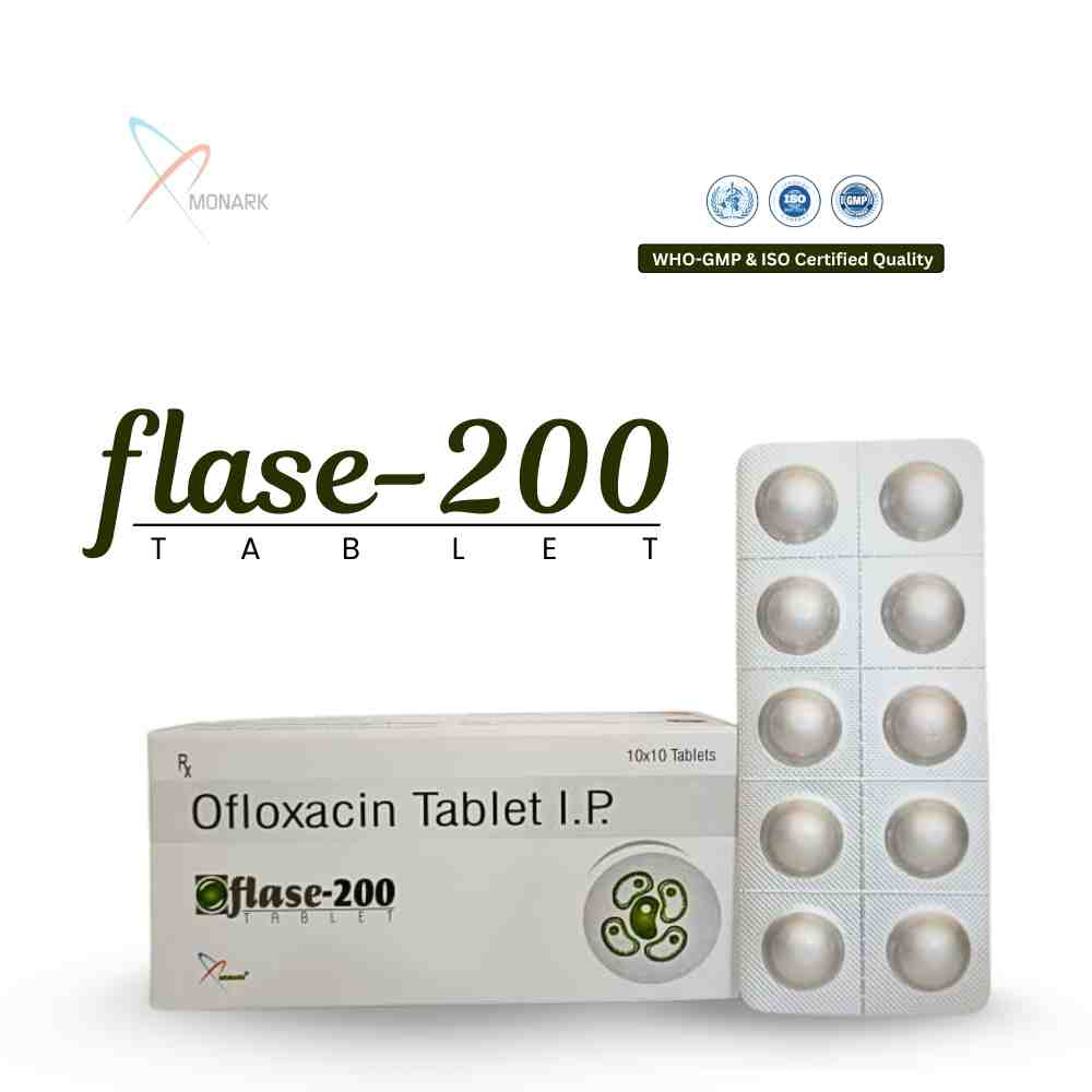 Ofloxacin 200 Mg Tablet - Brand Name: Oflase-200