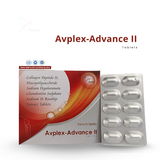 Rosehip Extract 375mg + Mucopolysacchride 220mg + Collagen Peptide Type II 50mg + Sodium Hualuronate 30mg + Chondroitin Sulhpate Sodium 200mg + Vitamin C 35mg + Vitamin D3 1000IU (FOOD)