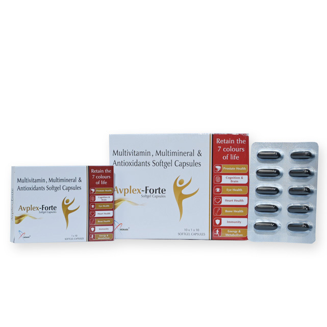 Multivitamin, Multimineral And Antioxidants Softgel Capsules