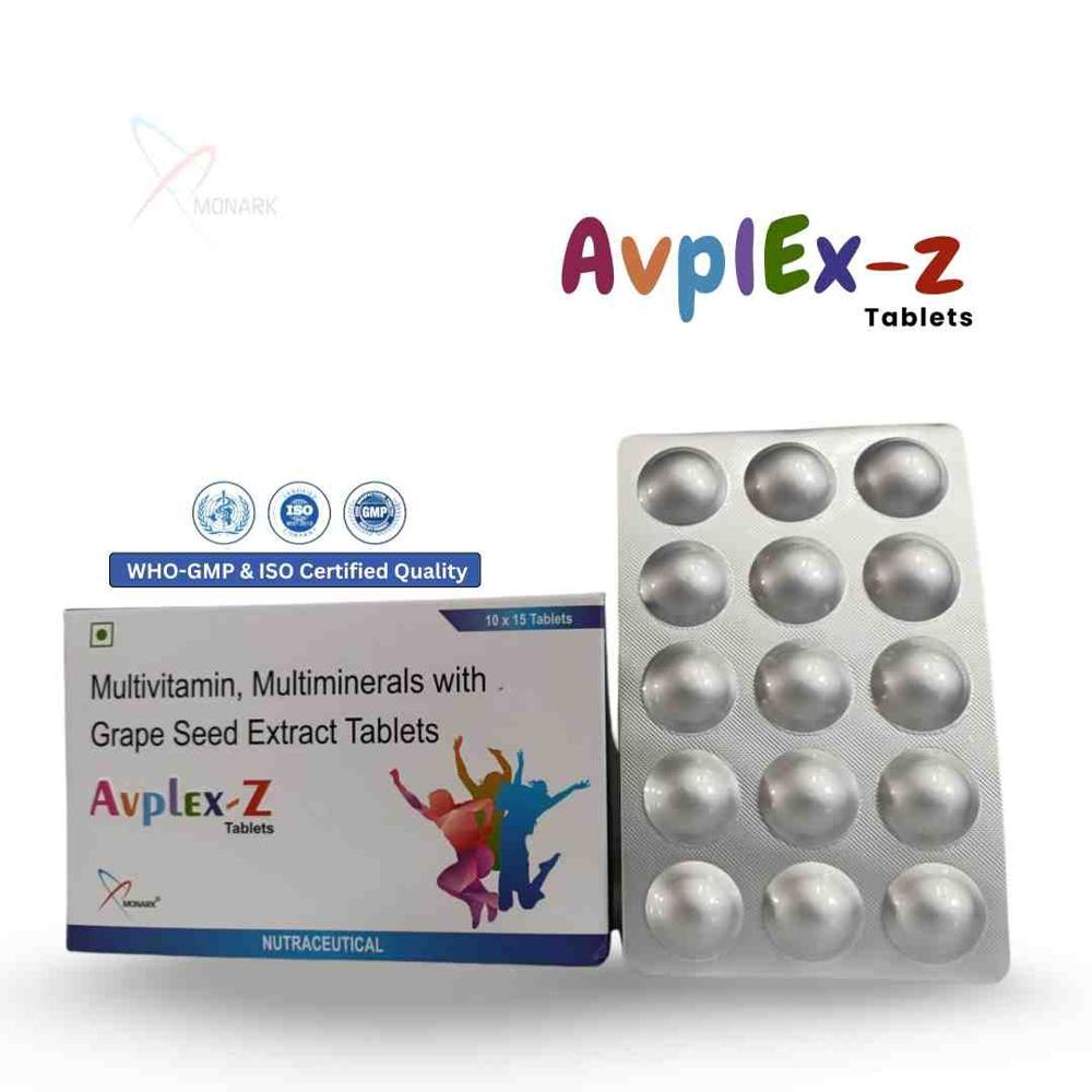 Multivitamin, Multiminerals With Grape Seed Extract Tablets - Brand Name: Avplex-z