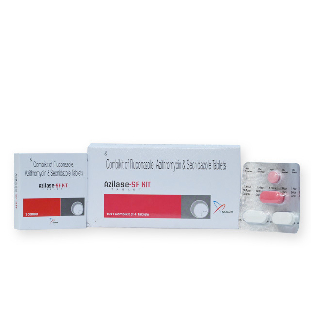 Combikit Of Fluconazole , Azithromycin And Secridazole Tablets