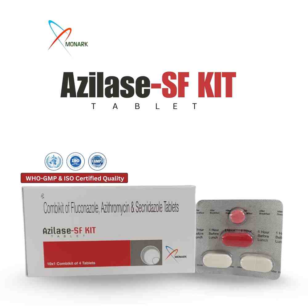 Combikit Of Azithromycin 1gm + Fluconazole 150mg + Secnidazole 1gm Tablet (under Dpco) - Brand Name: Azilase-sf