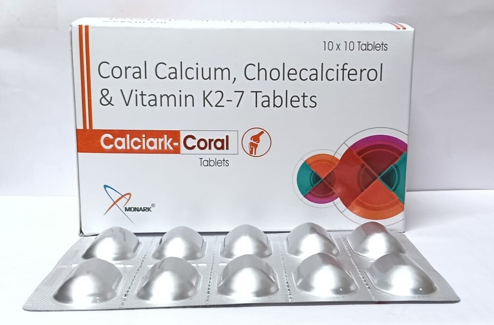 Coral Calcium, Cholecalciferol And Vitamin K2-7 Tablets