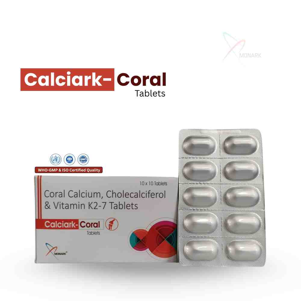 Coral Calcium 500Mg + Cholecalciferol 1000Iu + Vitamin K27 50 Mcg Tab - Drug Type: General Medicines