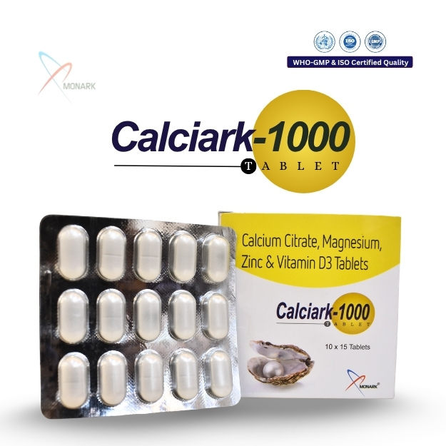 Calcium Citrate, Magnesium, Zinc And Vitamin D3 Tablets - Brand Name: Calciark-1000