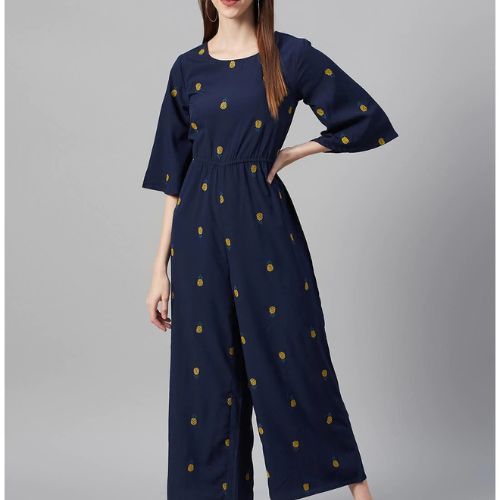 100% Cotton Womens Custom Jumpsuit - Decoration Material: Cloths