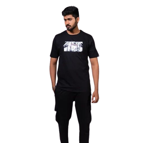 Men Round Neck Cotton T Shirt