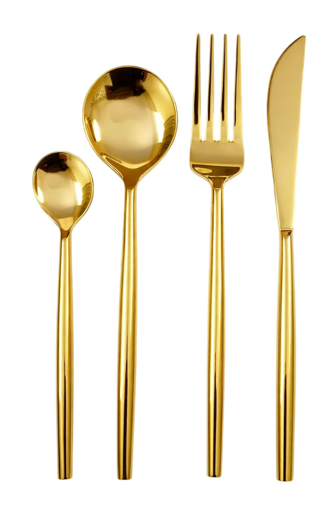 SS Sutlery Set of 4 Gold
