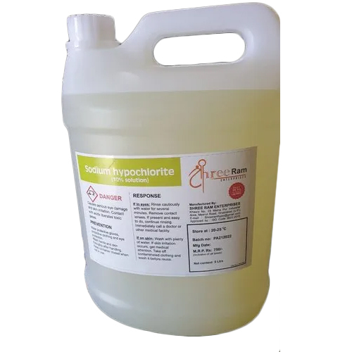 5 Ltr Sodium Hypochlorite - Application: Industrial