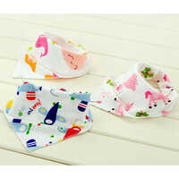 100% Cotton Baby Bibs - Age Group: Infants (0-24 Months)
