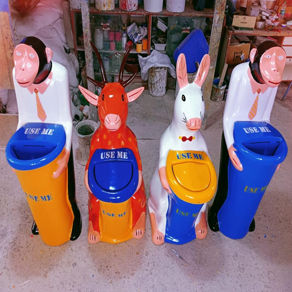 FRP Three Box Dustbin